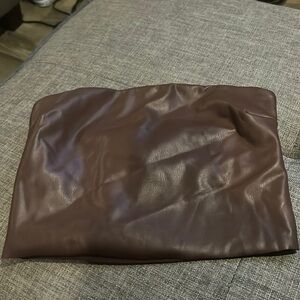 Skims Faux leather Tub Top